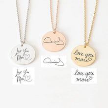 Load image into Gallery viewer, Handwriting necklace
