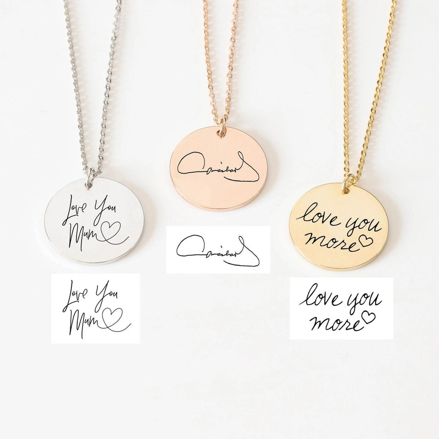 Handwriting necklace