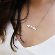 Load image into Gallery viewer, Sterling silver bar necklace
