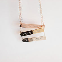 Load image into Gallery viewer, Roman numerals Necklace
