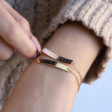 Load image into Gallery viewer, Personalized bar bracelet
