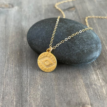 Load image into Gallery viewer, Evil Eye Necklace Gold Coin Necklace
