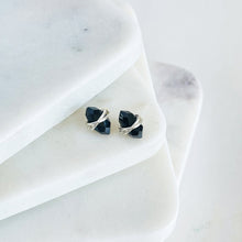 Load image into Gallery viewer, Black Onyx Earrings Studs
