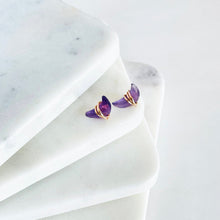 Load image into Gallery viewer, amethyst earrings
